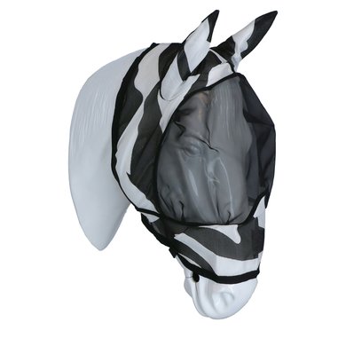 2x Bucas Buzz Off Zebra Fliegenmaske mit Ohren Fliegenhaube Set = 15,50 €/Stück 