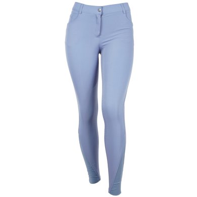 HKM Pantalon d'Équitation Sunshine Silicone Fond de Peau Bleu Jeans
