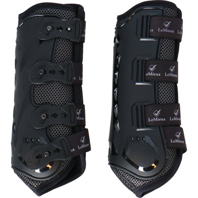 LeMieux Leg protection Snug Boots Ultramesh Front Black