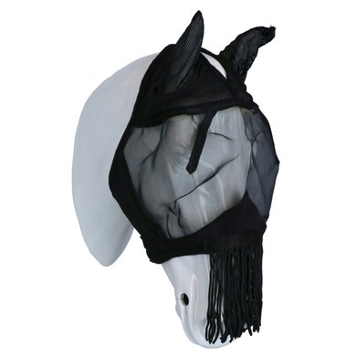 EQUITHÈME Fly Mask Franges with Ears Black