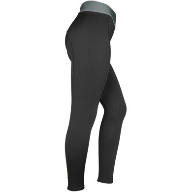 EQUITHÈME Riding Legging Tea Pull-On Silicon Knee Pads Black/Jeans 