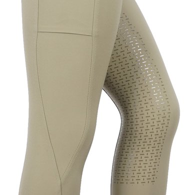 HKM Breeches Lea Silicon Full Grip Olive Green - Agradi.com