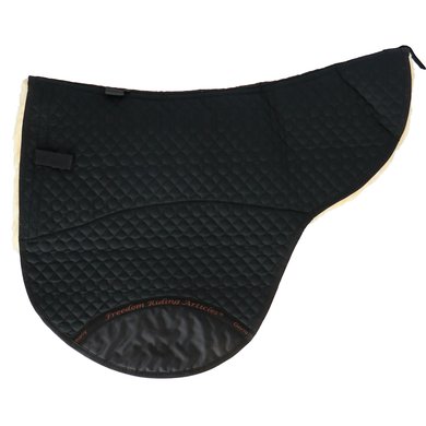 F.R.A. Saddle Pad De Luxe Extra for a Treeless Saddle Black/Natural