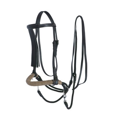 F.R.A. Bit-less Bridle Tinver Softleather Reins Brown