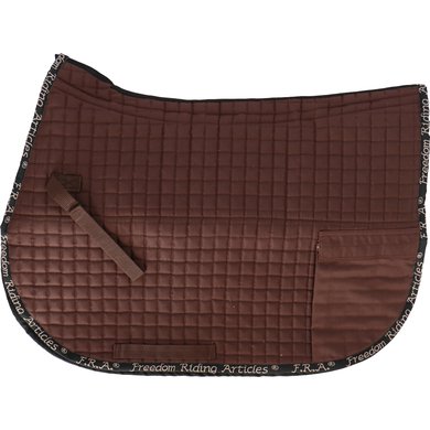 F.R.A. Saddle Pad Unica Bags for Treeless Saddle Brown M/L 17-19 Inch