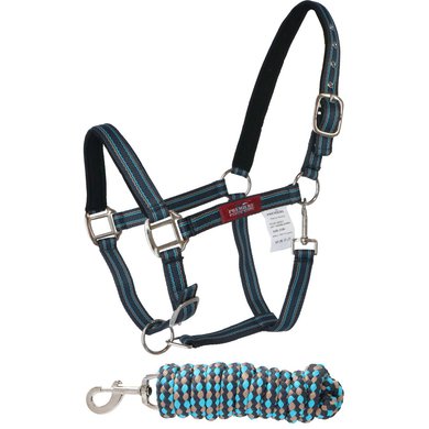 Premiere Head Collar Set XS with a Panic Snap Ombre Blue