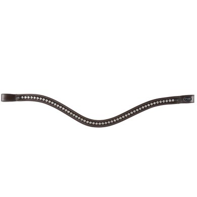 Passier Browband Curved with Rhinestones Havanna XFull