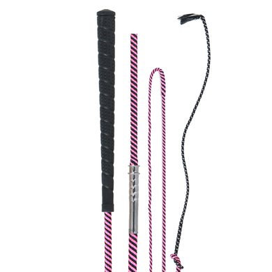Harry's Horse Lunge Whip Seperable Black/Pink 180cm