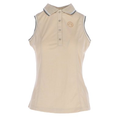 ANKY Poloshirt Mouwloos Frosted Almond
