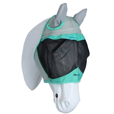 Shires Fly Mask Air Motion with Ears Aqua