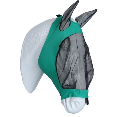 Weatherbeeta Vliegenmasker Deluxe Stretch met Oren Turquoise/Zwart