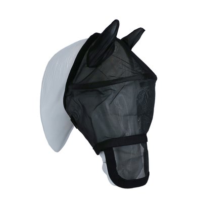 Waldhausen Fly Mask Premium Space with Ears and Nose Black