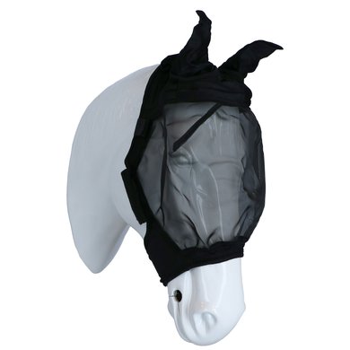 Waldhausen Fly Mask Premium with Ears Extended Nose Black