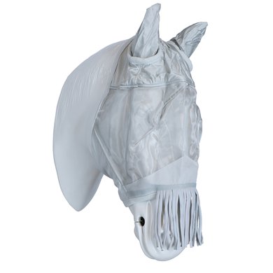 Waldhausen Fly Mask Premium with Ears and Tassels Silver Grey