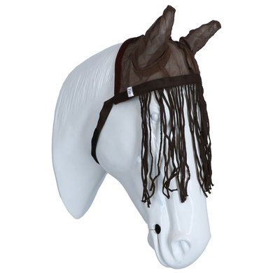 EQUITHÈME Fly Mask Anti-UV Fly Fring Brown