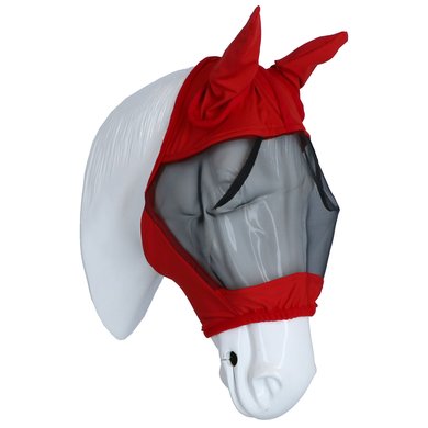 EQUITHÈME Fly Mask Anti-UV Doux Red