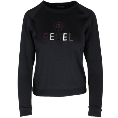 Rebel Sweater Functional Multicolor Logo Zwart