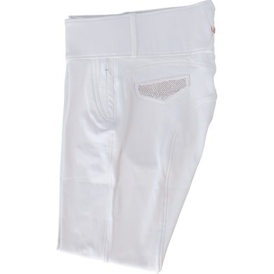 Montar Pantalon d'Équitation Briella Rosegold Full Grip Blanc