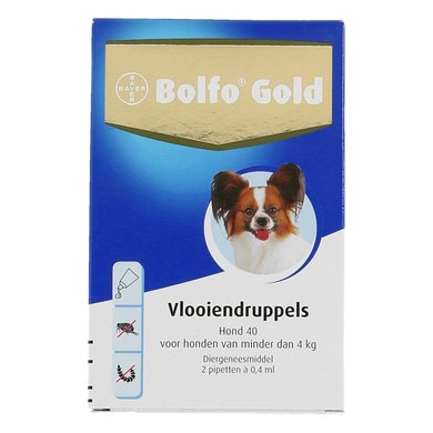 Bolfo Gold 40 Anti-Puces Chien 2 Pipettes