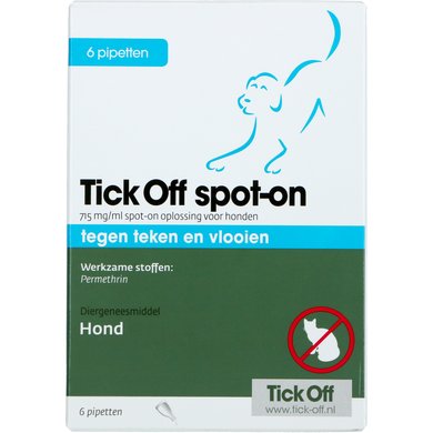 Tick Off Spot-On 6 Pipettes 1ml