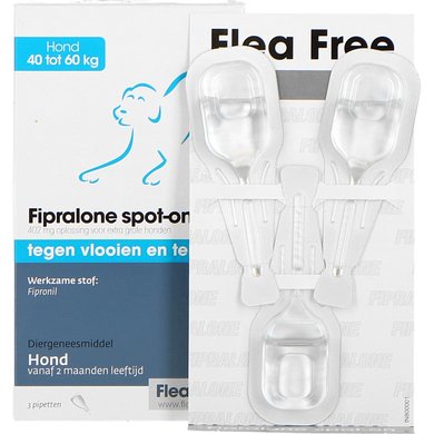 Flea Free Fipralone Spot On Hond XL 3 Pipetten