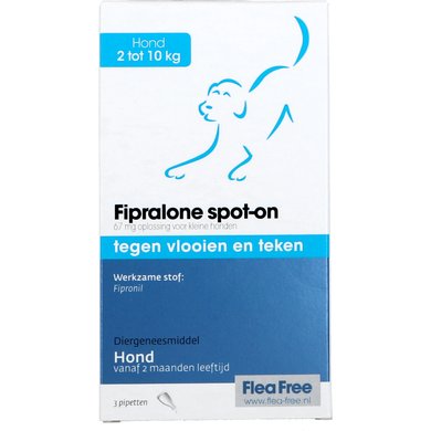 Flea Free Fipralone Spot On Hond S 3 Pipetten