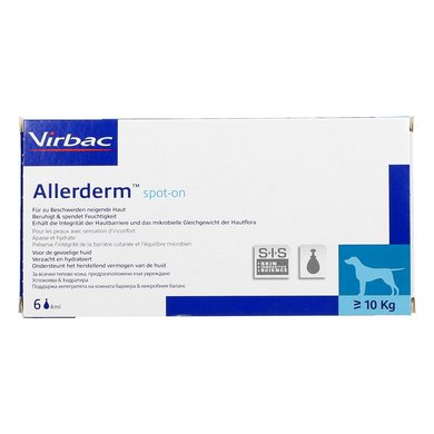 Virbac Allerderm Spot-on 4ml Chien >10kg 6 pipettes