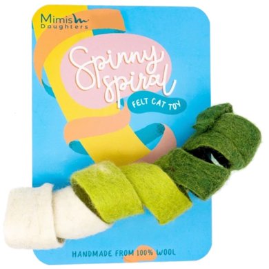 Mimis Daughters Jouet pour Chat Spinny Spiral Vert