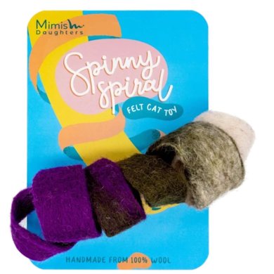 Mimis Daughters Jouet pour Chat Spinny Spiral Violet