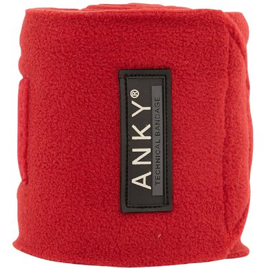 ANKY Bandages Basic Fleece Set van 4 True Red 3,5m