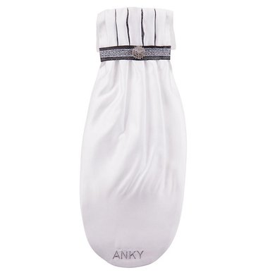 ANKY Plastron Pleated Crown C-Wear Comprend Un Sac à Linge/toilettage Blanc