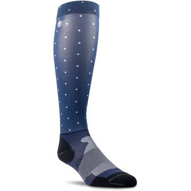 Ariat Socks Ariattek Navy Dot One Size