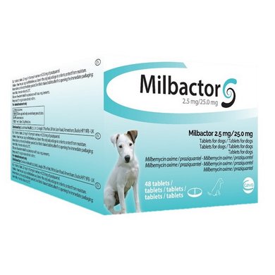 Milbactor Kleine Hond/Puppy >0,5kg 48tabl