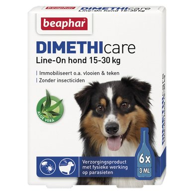 Beaphar DIMETHIcare Line-On Hond Middel 15-30kg 6 pipetten