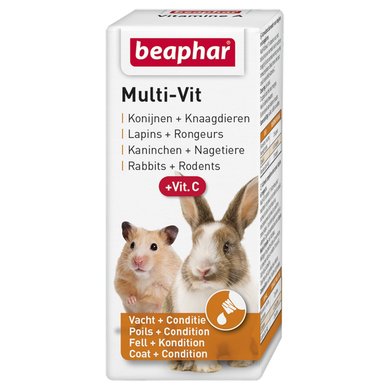 Beaphar Multi-Vit Konijnen en Knaagdieren + Vit.C 20ml