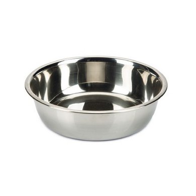 Beeztees Dog Food Bowl Stainless Steel Silver