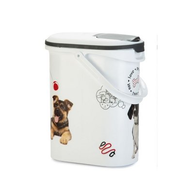 Curver Voedselcontainer Hond met Rand Wit 10L