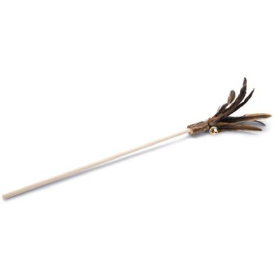 Beeztees Cats Rod Tickler with Feathers 40cm