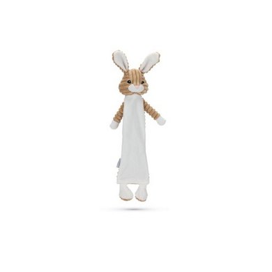 Beeztees Doudou Flatino Rabbit Raf Peluche Gris Blanc 45x21x7,5cm