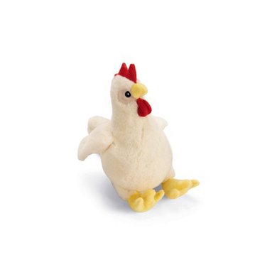 Beeztees Soft Toy Chicken Tobi Pluche Beige 26x25x12cm