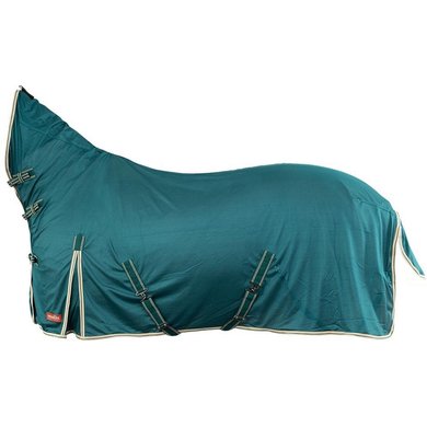 Premiere Fly Rug with a Fixed Hood Teal Green 145/195