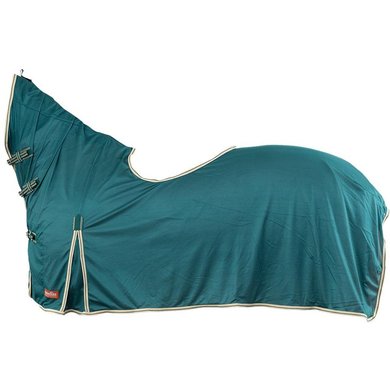 Premiere Anti-fly Riding Rug with a Fixed Hood Teal Green 155/205