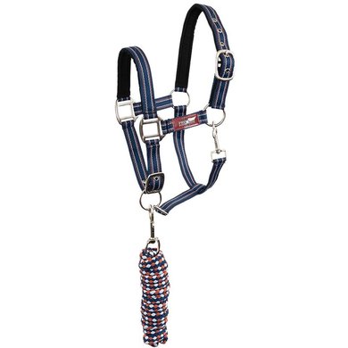 Premiere Head Collar Set XS with Carabiner Estate Blue Pony
