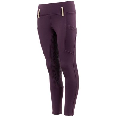BR Breeches 4-EH Bloom Kids Tregging Silicone Seat Blackberry Wine 128