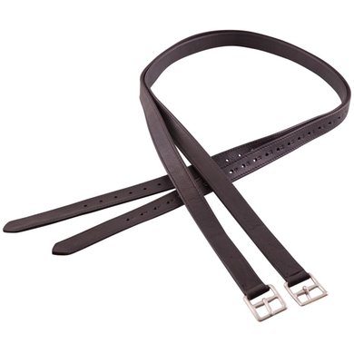 BR Stirrup Straps Nylon and Soft Stainless Steel Buckles Black/Silver