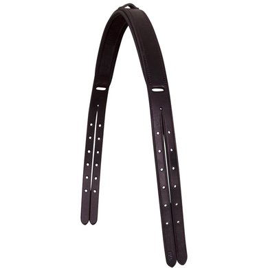 BR Bridle Strap Over Crown with Lining Black