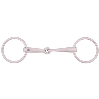 BR Loose Ring Snaffle Pony Solid 14mm RVS