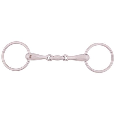 BR Loose Ring Snaffle Solid 16mm Double Jointed RVS