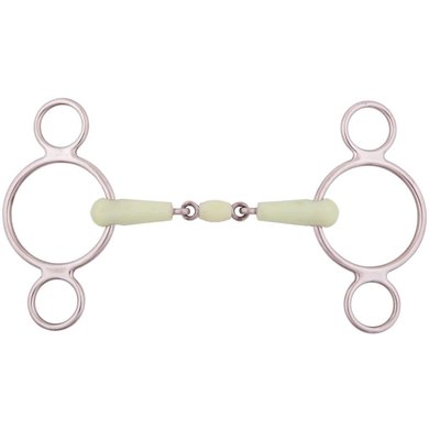 BR Loose Ring Snaffle Apple Mouth 3 Rings 18mm RVS