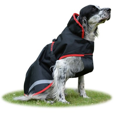 Bucas Sports Line Dog Rug Rain Black/Red
